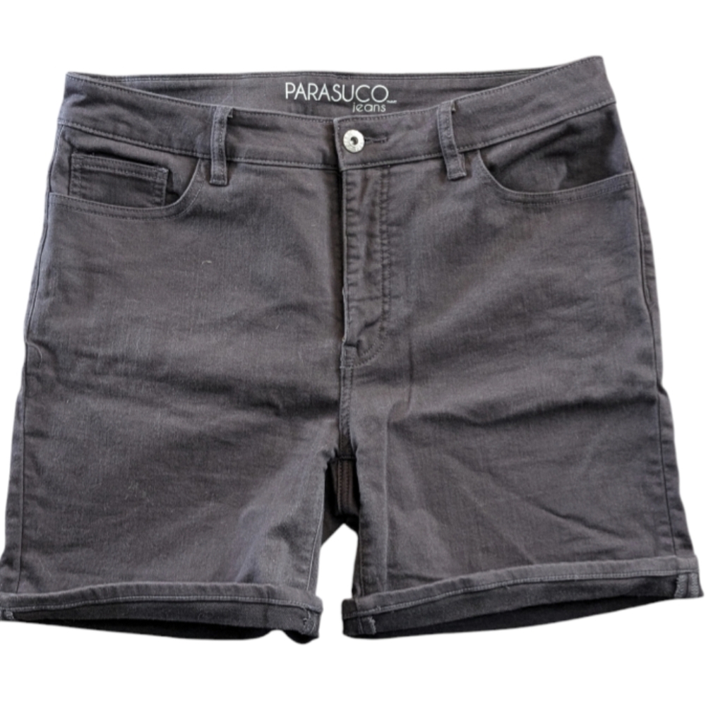 Parasuco Jean shorts size 14 Charcoal color